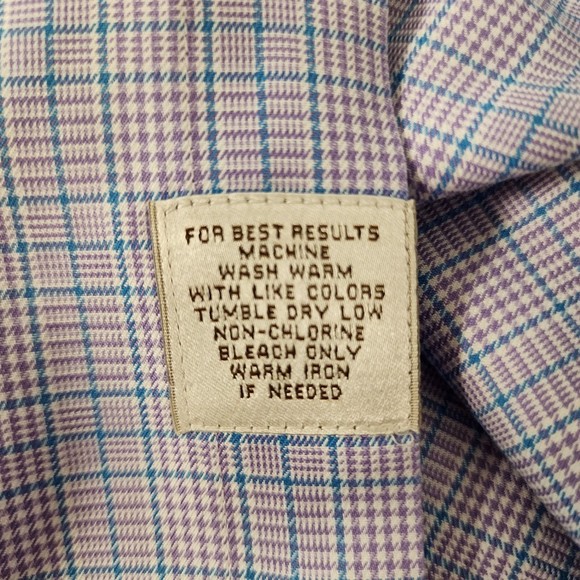 Peter Millar Shirt Mens XL Multicolor Plaid Nanolux Easy Care Full Sleeve - Picture 16 of 16